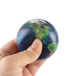 Space Stress Ball Factory - OEM Outer Space Theme Pattern Logo Bouncing Planet Galaxy Pattern Pu Foam