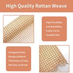 Rattan Webbing Factory - OEM Wholesale High Quality Furniture Open Mesh Bleached Rattan Cane Roll