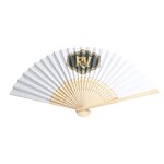 Folding Hand Fan Factory - OEM 2024 Wholesale High Quality Custom Printed Logo Promotional Paper Fabric