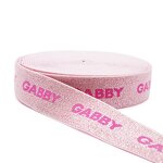 Bag Strap Webbing Factory - OEM Custom Nylon Polyester Rainbow Seatbelt Jacquard Printing Color Elastic