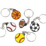 Keychain Factory - OEM Wholesale Promotional Custom 3d Cute Rubber Key Chains With Metal Key Ring