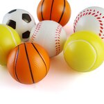 Sports Stress Balls Factory - OEM Custom Logo Anti Stress PU Foam Squishy Basketball Football Baseball Soccer