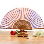 Silk Fan Factory - OEM High Quality Custom Logo 21-23cm Mini Hand-held Chinese Bamboo Rib