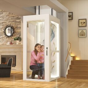Home Elevator Manufacturer - 2-5 Floor Shaftless Hydraulic Residential Lift