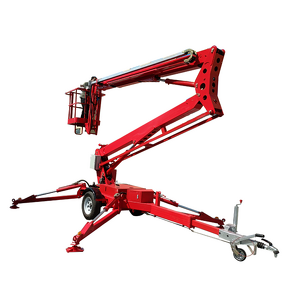 Boom Lift Manufacturer - 360 Swivel Trailer Mounted Mini Cherry Picker Lift