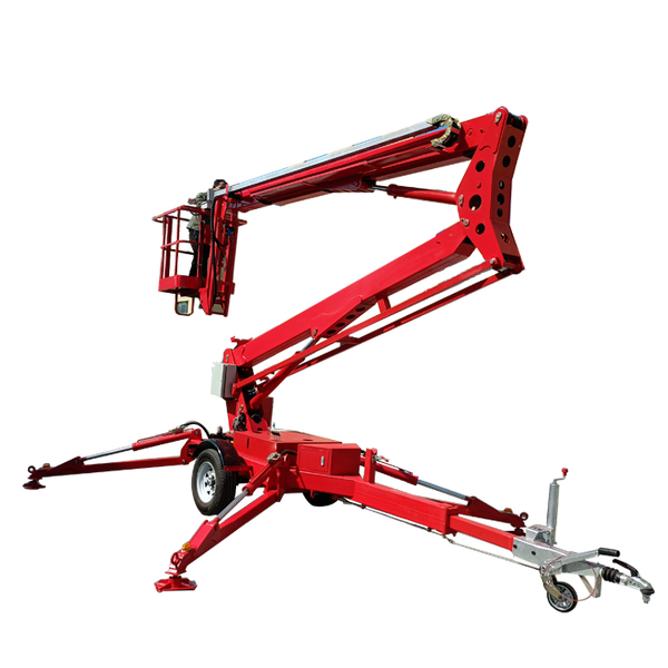 Boom Lift Manufacturer - 360 Swivel Trailer Mounted Mini Cherry Picker Lift