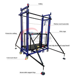 Lifting Platform Manufacturer - 6-8m Foldable Electric Scaffolding Lift Machine