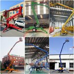 Boom Lift Manufacturer - 360 Swivel Trailer Mounted Mini Cherry Picker Lift