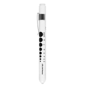 White LED Medical Penlight for Doctors and Nurses Hospital-Grade Inspection Flashlight with Pupil Gauge Pen Light Torch