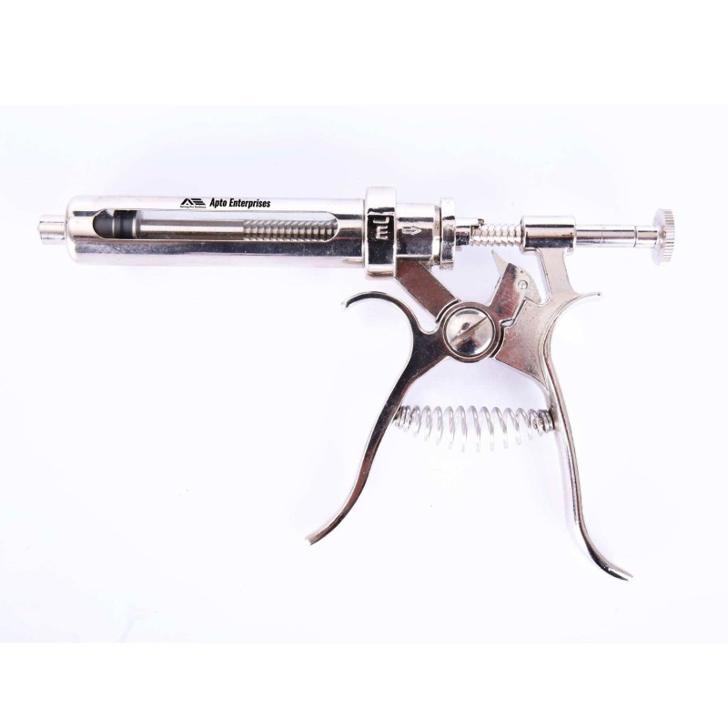 High-quality 50ml And 30ml Veterinary Automatic Metal Syringe Durable Reusable Injector For Livestock And Poultry Vaccination