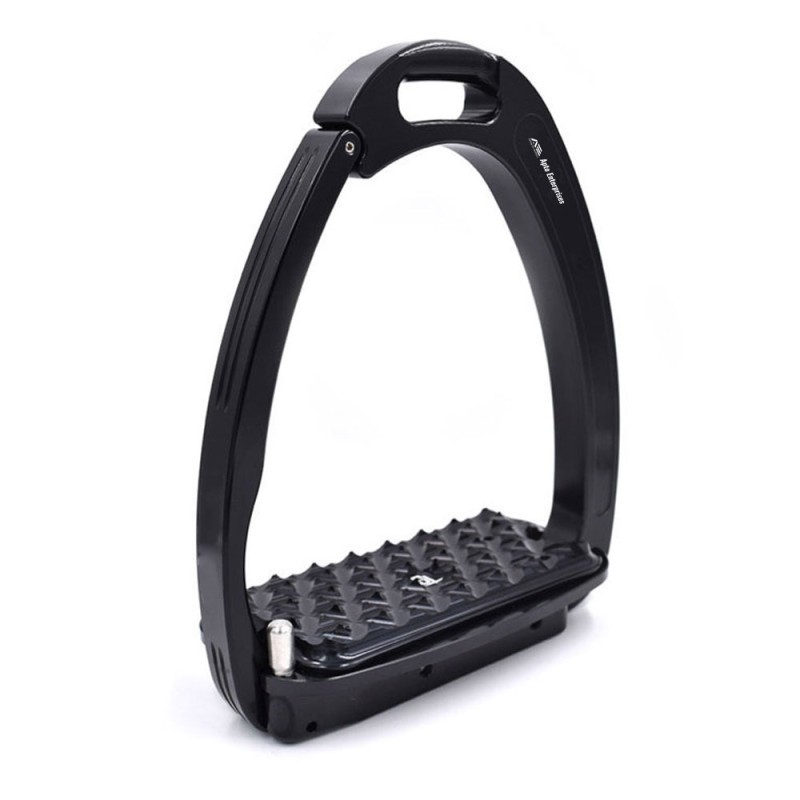 Stainless Steel Horse Stirrups Black Color High-quality Equestrian Stirrups English Riding Durable & Rust-resistant Horse Riding