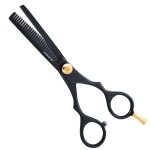 Barber Hair Thinning Shears Professional Hair Thinning Scissors Black Hairdressing Thinning Scissors for All Hair Type Black