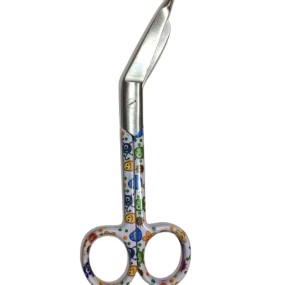 Lister Stainless Steel Bandage Scissors with Flowerpattern and with Protective Tip Easy to Use