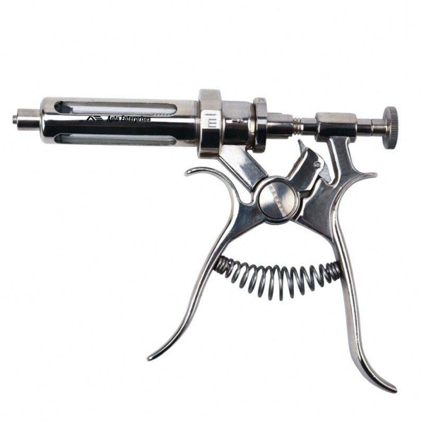 Automatic Veterinary Syringe In Stainless Steel Available In All Sizes Qualities & Types Durable Reusable Injector For Livestock