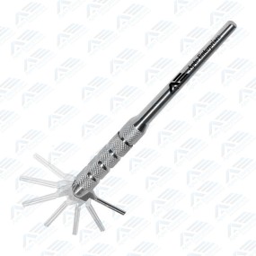 Best Selling Solid Angled Scalpel Handle for Medical Use High Quality Wholesale Manufacturing Medic Instrument