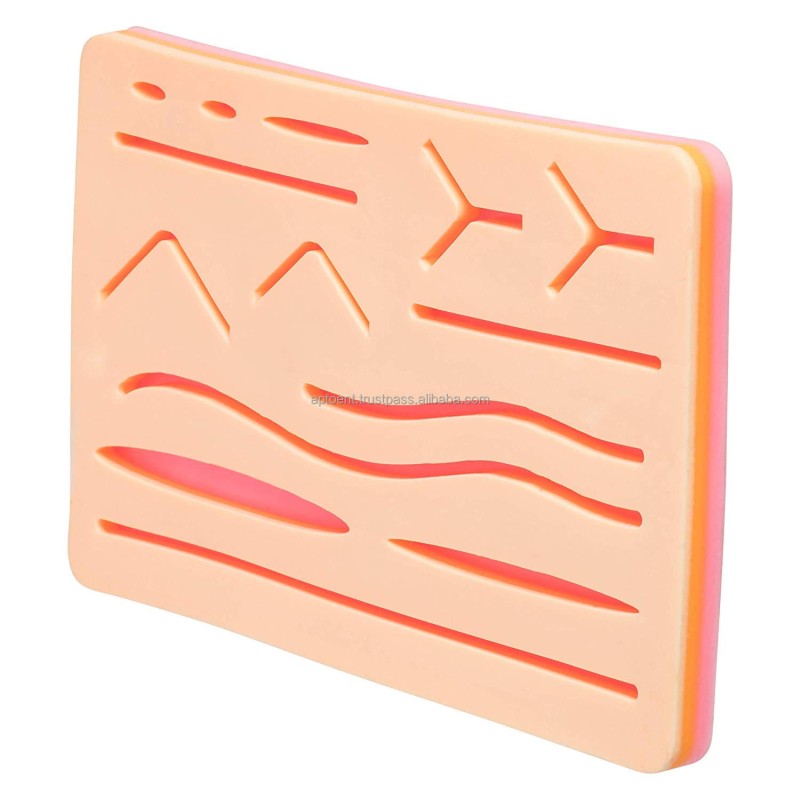 Large Silicone Suture Pad With Wounds for Nurse Training Use  Suture Training Pad Suturing Pad Medical Science