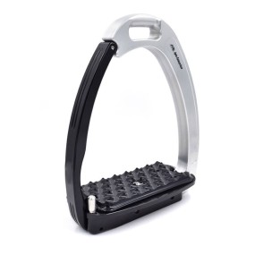 High-quality Stainless Steel Horse Riding Stirrups Black and white Equestrian Stirrups Custom Logo Option Safe & Comfortable