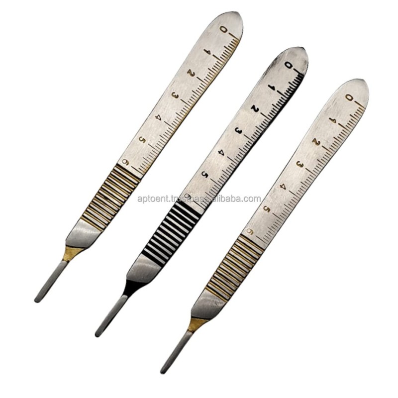 Wholesale Golden for Surgery Lab Work Art for Professional Scalpel Handle B.P Handle #3 With Inches Scale