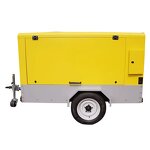 Screw Air Compressor Factory - OEM Portable Industrial with 8 Bar Diesel Engine Lubricated Air Cooled