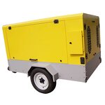 Screw Air Compressor Factory - OEM Portable Industrial with 8 Bar Diesel Engine Lubricated Air Cooled