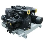 Piston Air Compressor Factory - OEM New Stationary Lubricated PLC Pump 30Bar Shang Air 1.2m/min