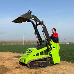 Skid Steer Loader Manufacturer - CE/EPA Mini Track 4x4 Wheel Loader for Sale