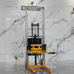 Pallet Stacker Manufacturer - Factory Price 400kg Semi Electric Mini Portable Stacker