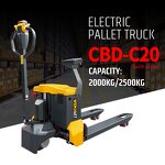 Pallet Truck Manufacturer - 2 Ton Full Electric Scale Pallet Jack with Adjustable Forks