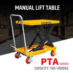 Lift Table Manufacturer - Warehouse Wizard Hydraulic Manual Mobile Loading Table
