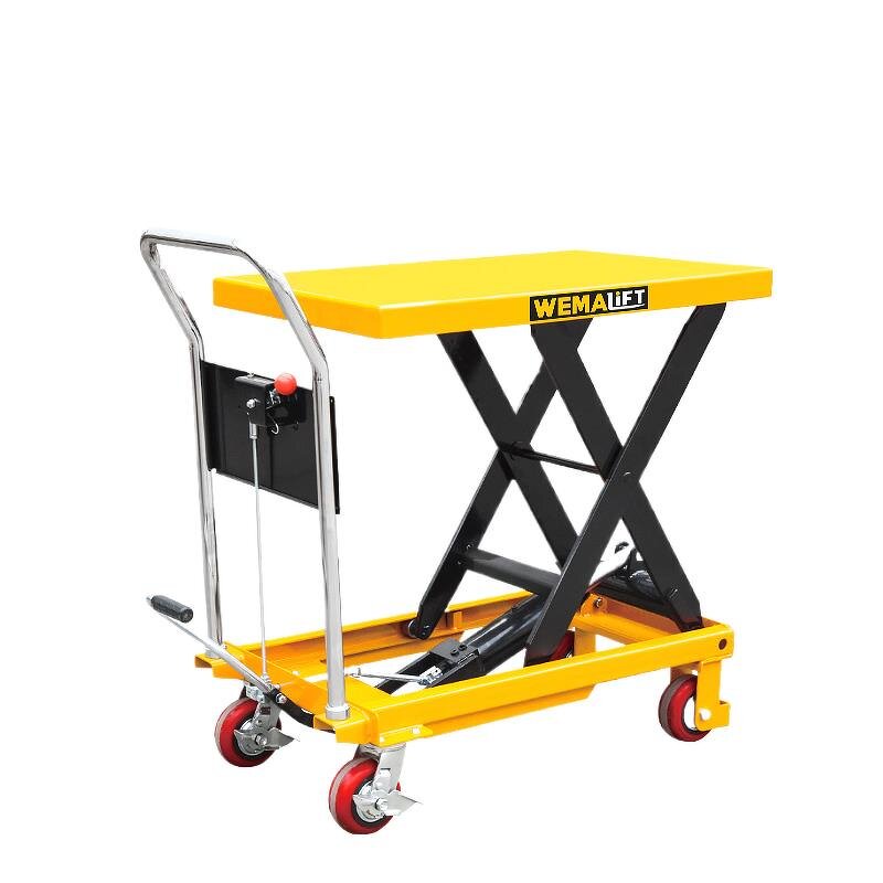 Lift Table Manufacturer - Warehouse Wizard Hydraulic Manual Mobile Loading Table