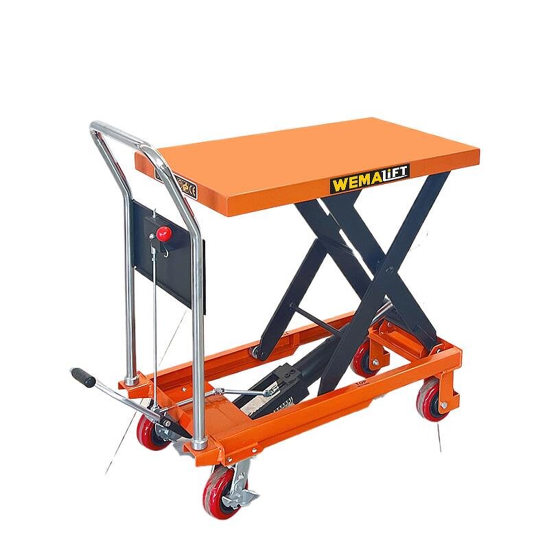 Lift Table Manufacturer - Warehouse Wizard Manual Scissor Mobile Lift Table