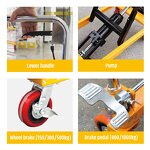 Lift Table Manufacturer - Warehouse Ace Manual Mobile Loading Lift Table