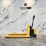 Electric Pallet Truck Manufacturer - Walking Semi Electric 1 Ton Battery Forklift