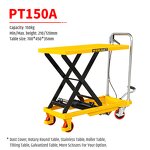 Hydraulic Lift Platform Manufacturer - New Arrival 100kg Hand Scissor Mobile Table