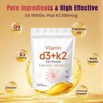 Vitamin D3 with K2 Softgel Manufacturer - OEM 2 in 1 for Joint Teeth Bone Support