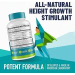 Growth Capsules Factory - Height Maximizer with Calcium GABA Zinc for All Ages