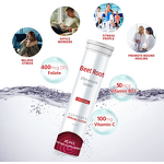 Hair Growth Vitamins Supplier - Biotin Beetroot Effervescent Tablets for Adults