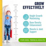 Growth Capsules Factory - Height Maximizer with Calcium GABA Zinc for All Ages