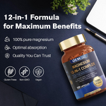 Magnesium Capsules Supplier - 12-in-1 Complex 700mg Glycinate for Muscle Heart Support