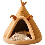 Self-Warming Pet Bed Factory - Plush Mongolian Yurt Tent Insulated Cat House
