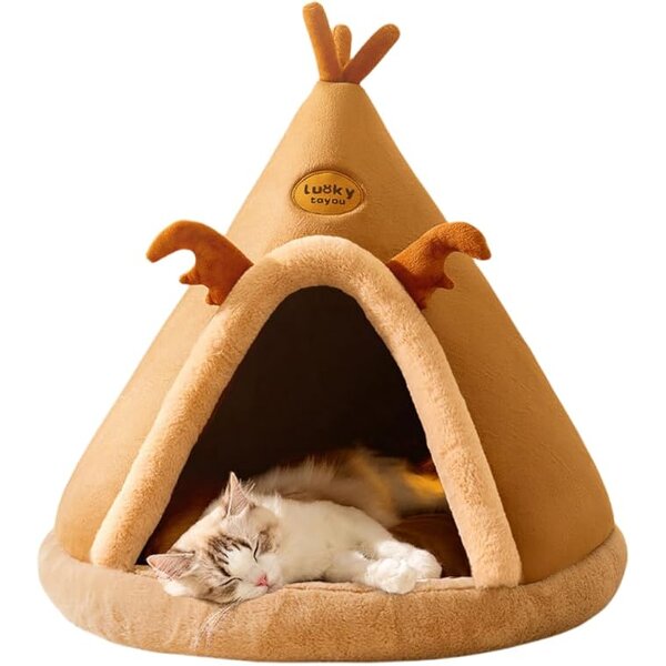 Self-Warming Pet Bed Factory - Plush Mongolian Yurt Tent Insulated Cat House