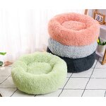 Dog Bed Supplier - Donut Washable Anti-Slip Round Fluffy Plush for Pets