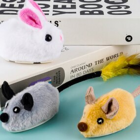 Interactive Cat Toy Manufacturer - Automatic Moving Mouse with Furry Tail