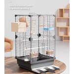 Budgie Cage Supplier - Large Villa Metal Viewing Cage Bird House