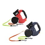Retractable Dog Leash Factory - Automatic One-to-two Double-headed Creative Design