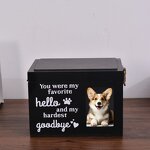 Pet Memorial Urn Factory - Large Wooden Cremation Urn with Photo Frame Gift