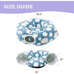 Cat Tunnel Bed Supplier - Donut Shape with Washable Cushion Peekaboo Cave