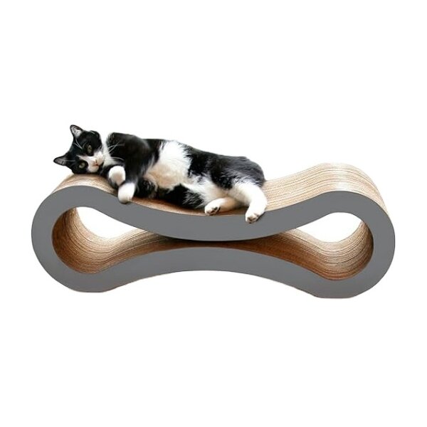 Cat Scratcher Factory - Infinity Shape Reversible Cardboard Pad & House