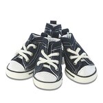 Pet Dog Shoes Supplier - 4pcs/set Denim Canvas Waterproof Non-slip Outdoor