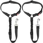 Pet Car Harness Supplier - Retractable Elastic Reflective Belt Ring Car Leash